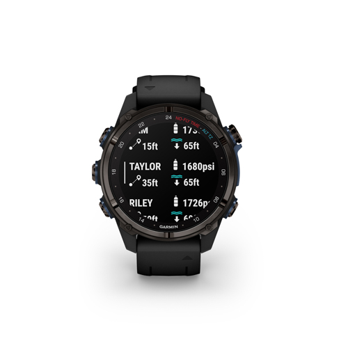 Descent Mk3i 43mm Dive Watch, Carbon Gray DLC Titanium & Black Band