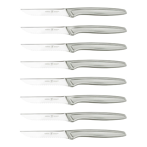 8pc Stainless Steel Serrated Steak Knife Set