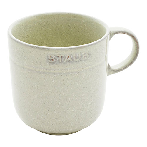 4pc Ceramic 16oz Mug Set, White Truffle
