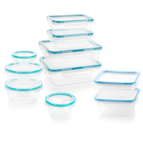 Total Solution 20pc Plastic Food Container Set