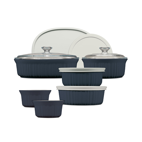 French Colors 12pc Bakeware Set, French Navy