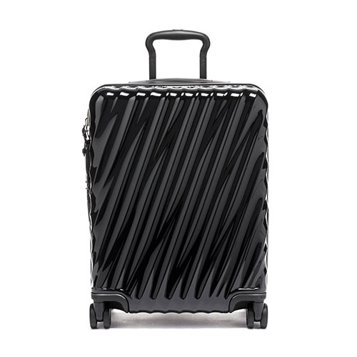 19 Degree Continental Expandable Hardside 4 Wheel Carry-On, Black