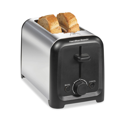 Compact Slice Stainless Steel Toaster