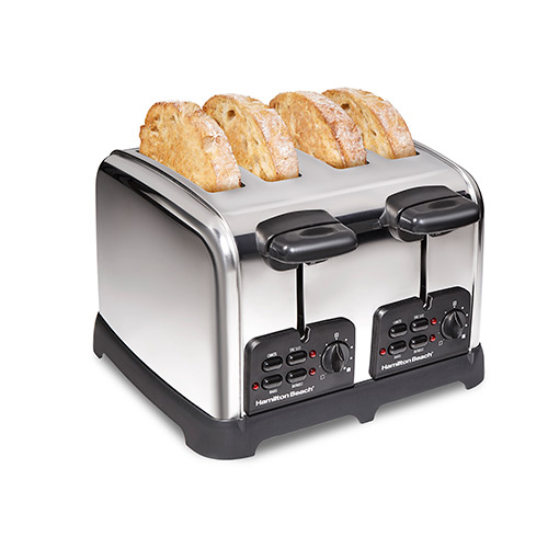 Classic 4 Slice Toaster w/ Sure-Toast, Stainless Steel