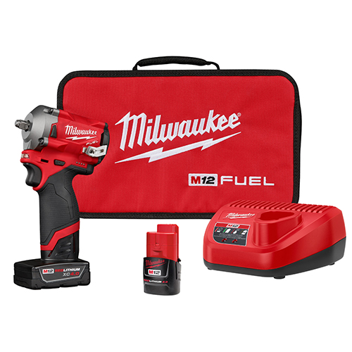M12 FUEL 3/8" Stubby Impact Wrench Kit