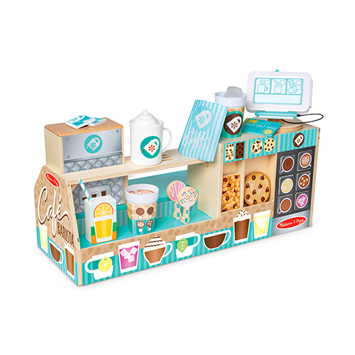 Wooden Cafe Barista Coffee Shop Set, Ages 3+ Years