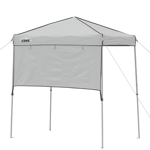 6ft x 4ft Instant Canopy w/ Half Sun Wall