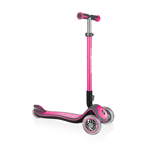 Elite Deluxe Foldable 3-Wheel Youth Scooter, Deep Pink