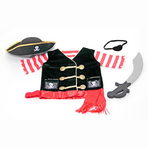 Pirate Role Play Costume Set, 3-6 Years