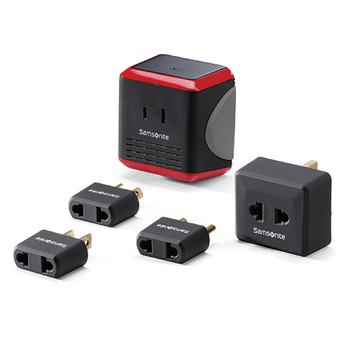 Converter/Adapter Plug Kit w/Pouch, Black and Red