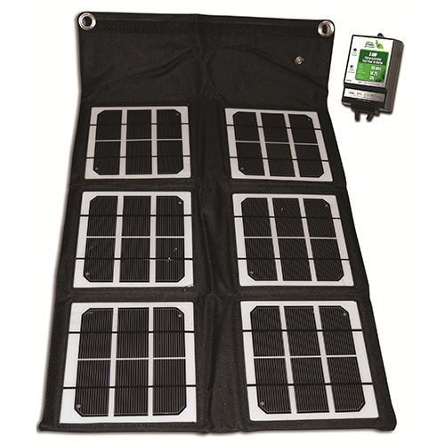 18 Watt Folding Solar Panel w/8 Amp Controller