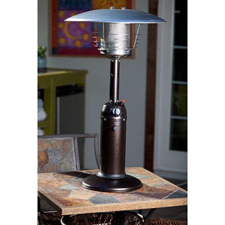 Hammered Bronze Finish Table Top Patio Heater
