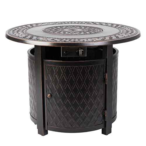 Wagner Round Aluminum LPG Fire Pit Table