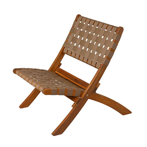 Sava Indoor/Outdoor Folding Chair, Brown