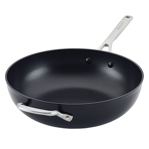 12.25" Hard Anodized Induction Nonstick Open Stir Fry Pan