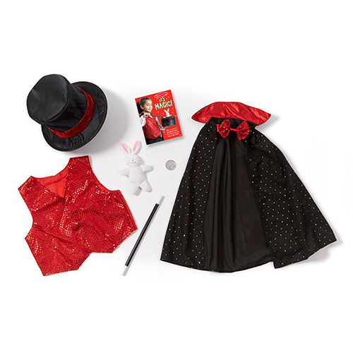 Magician Role Play Costume Set, Ages 3-6 Years