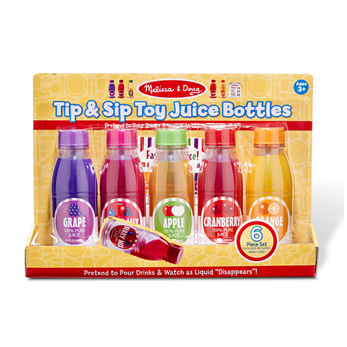 Tip & Sip Toy Juice Bottles, Ages 3+ Years