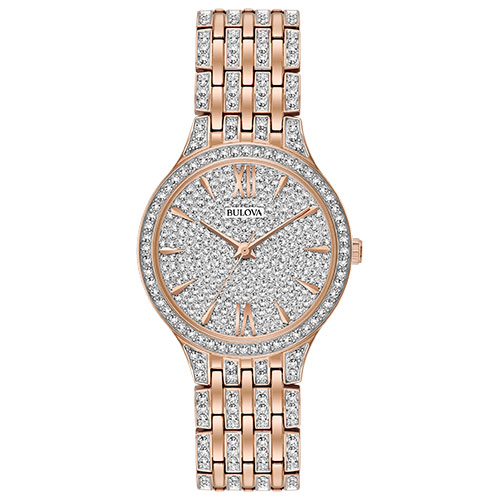 Ladies Phantom Crystal Collection Two-Tone Watch, Crysal Pave Dial