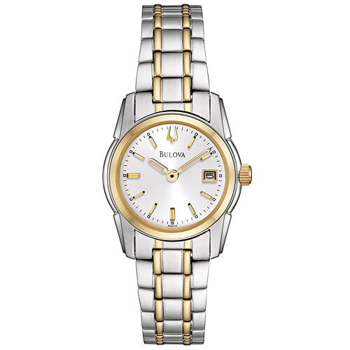 Ladies' Classic Two-Tone Stainless Steel Watch, Silver Dial