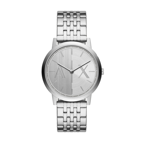 Men's Dale Silver-Tone Stainless Steel Watch, Silver Dial
