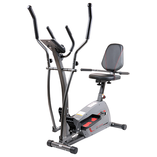 Body Champ 3-in-1 Trio-Trainer Magnetic Recumbent Cycle