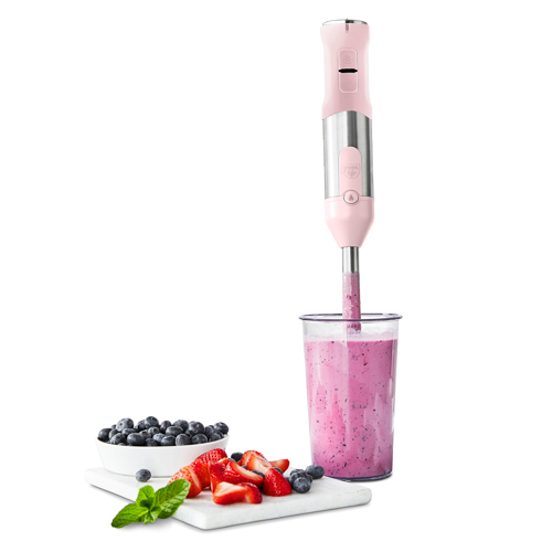 Variable Speed Immersion Hand Blender w/ Attachments, Pink