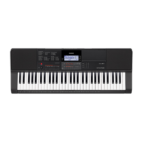 61-Key Portable Keyboard, Black