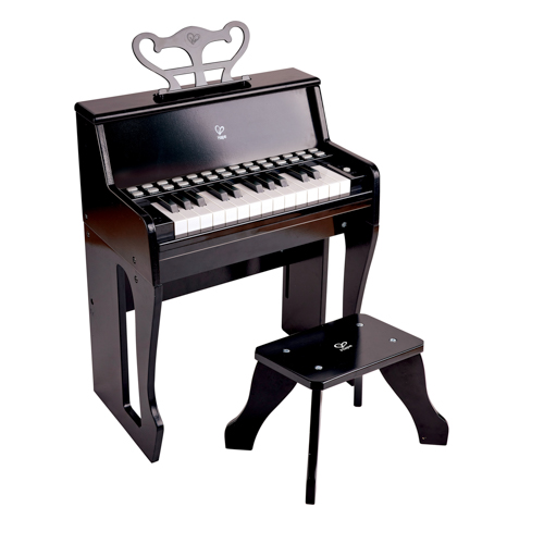Learn w/ Lights Black Piano & Stool, Ages 3+ Years