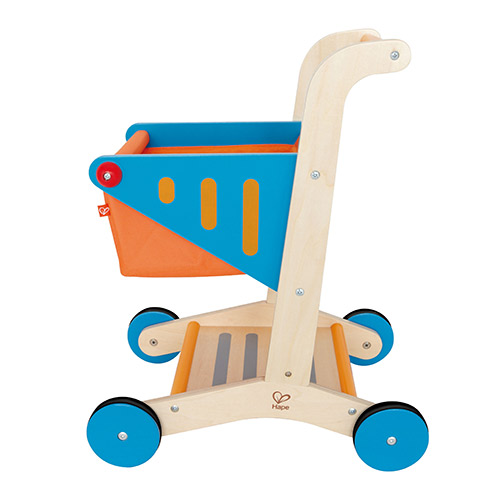 Kid's Wooden Shopping Cart, Ages 3+ Years