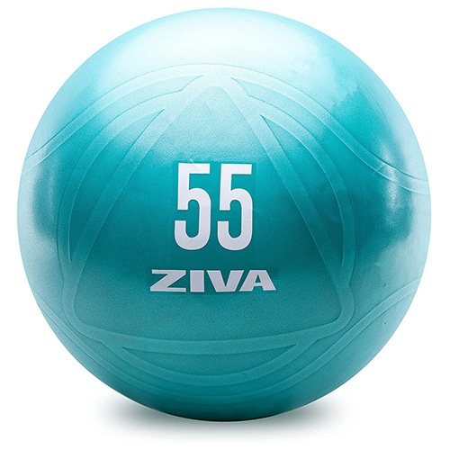 Chic 55cm Anti-Burst Core Fit Ball w/ Hand Pump, Turquoise