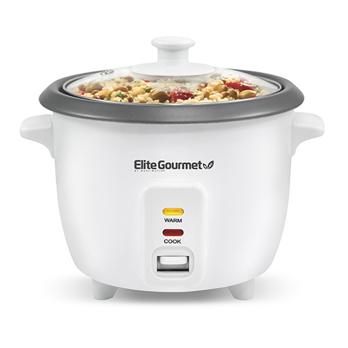 Cuisine 6 Cup Rice Cooker w/ Steam Tray