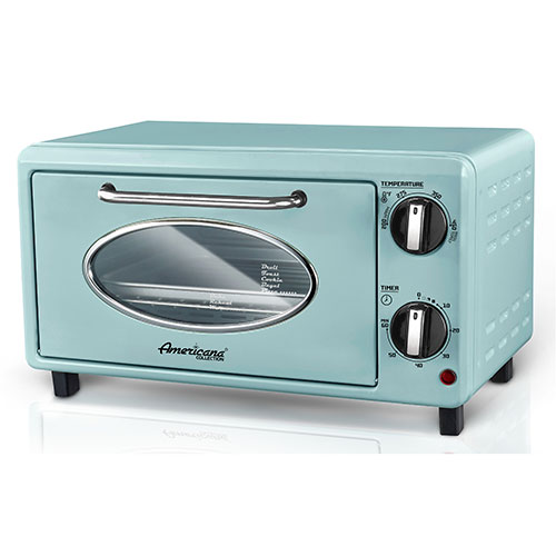 Americana Retro Countertop 2 Slice Toaster Oven
