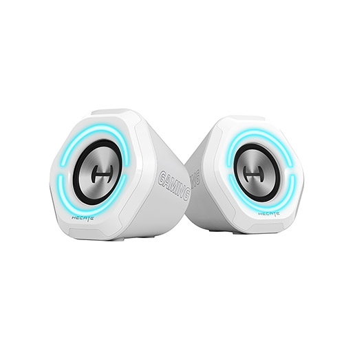 G1000 2.0 RGB Bluetooth Gaming Speakers - Set of 2, White