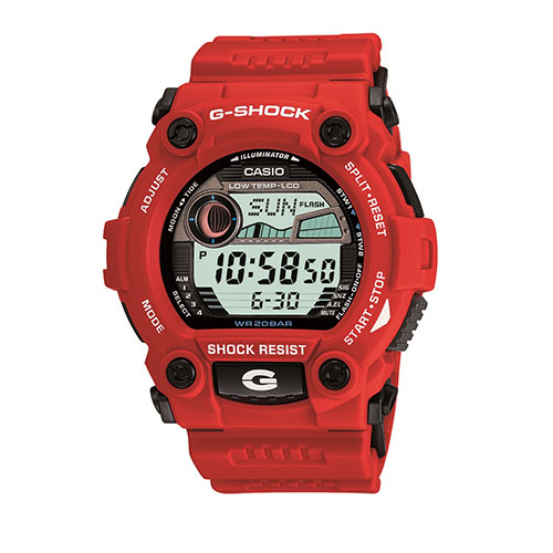 G-Shock Rescue Digital Watch, Red