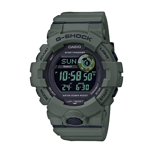 Mens Power Trainer Bluetooth Digital Watch, Dark Green
