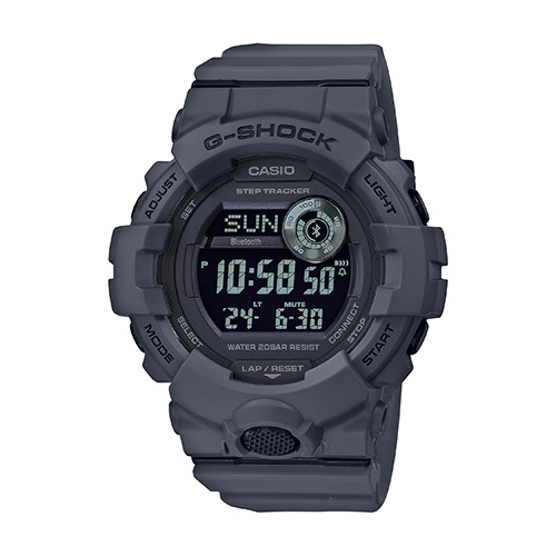 Mens Power Trainer Bluetooth Digital Watch, Dark Gray