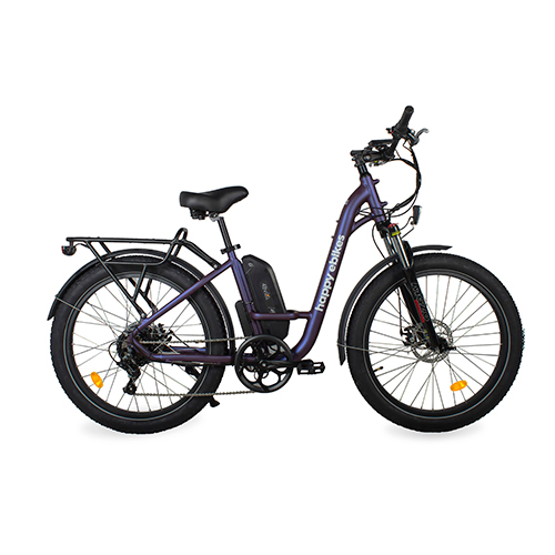 Happy Camper II Step-Thru Electric Bike, Purple