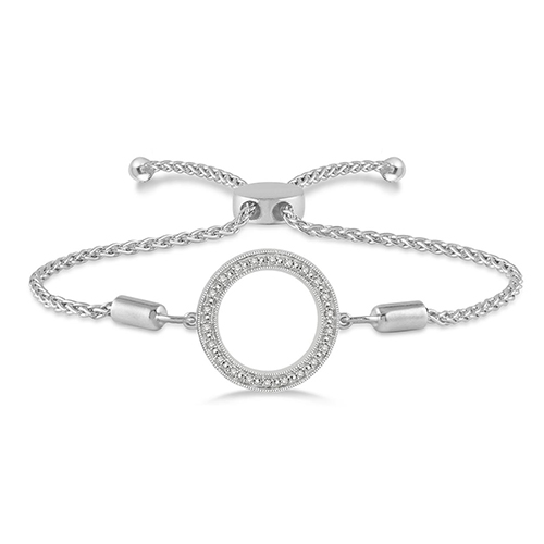 Circle of Life Diamond Bolo Bracelet