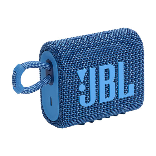 Go 3 Eco Ultra-Portable Waterproof Bluetooth Speaker, Blue