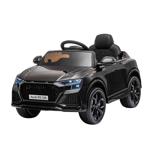 12V Audi RS Q8 Ride-On Toy Car, Black