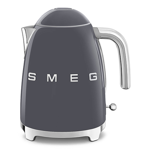 50's Retro-Style Electric Kettle, Slate Gray