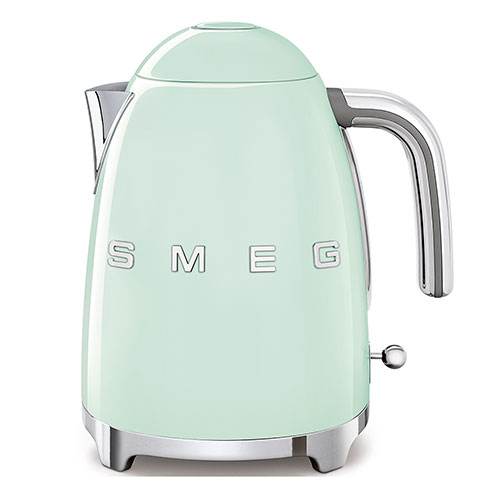 50's Retro-Style Electric Kettle, Pastel Green