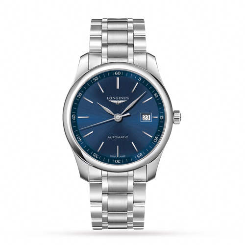 Mens' Master Collection Automatic Stainless Steel Watch, Blue Dial