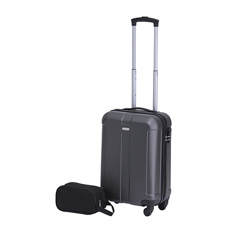 2pc Luggage Set - 20" Hardside Luggage & Toiletry Kit