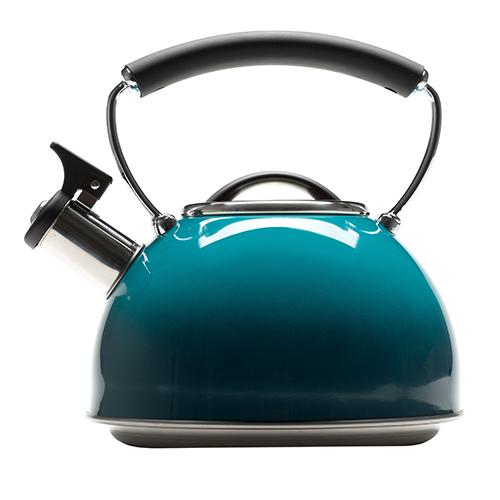 Chelsea 2.3qt Stainless Steel Whistling Kettle, Teal Ombre