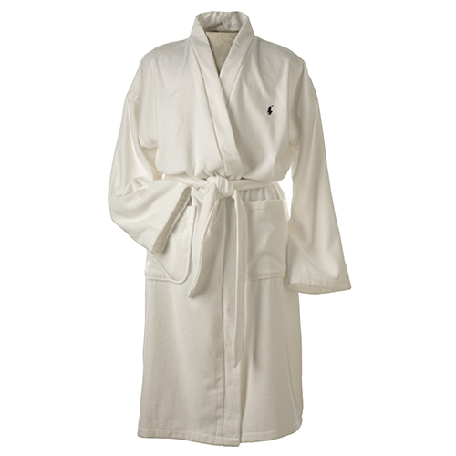 White Cotton Robe, Size S/M