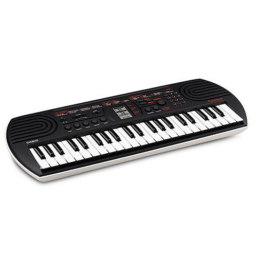 Casiotone 44 Key Mini Portable Keyboard, Black