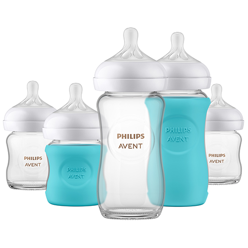 Natural Response Newborn Glass Baby Bottle Gift Set