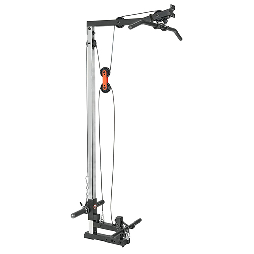Lat Pull Down Pulley Attachment System for Power Racks