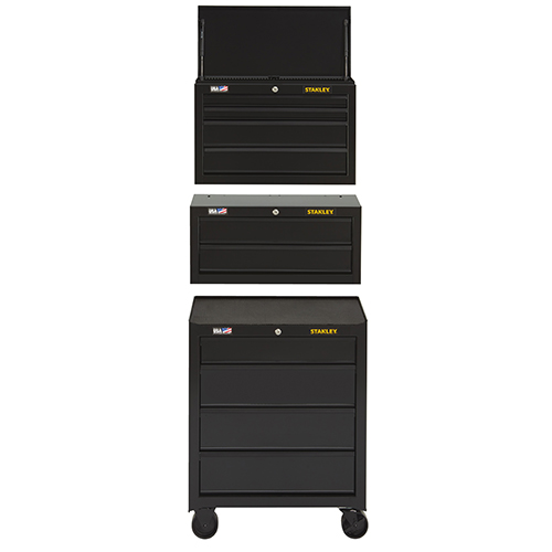 100 Series 26.5" 4-Drawer Rolling Cabinet w/ Top & Middle Chest